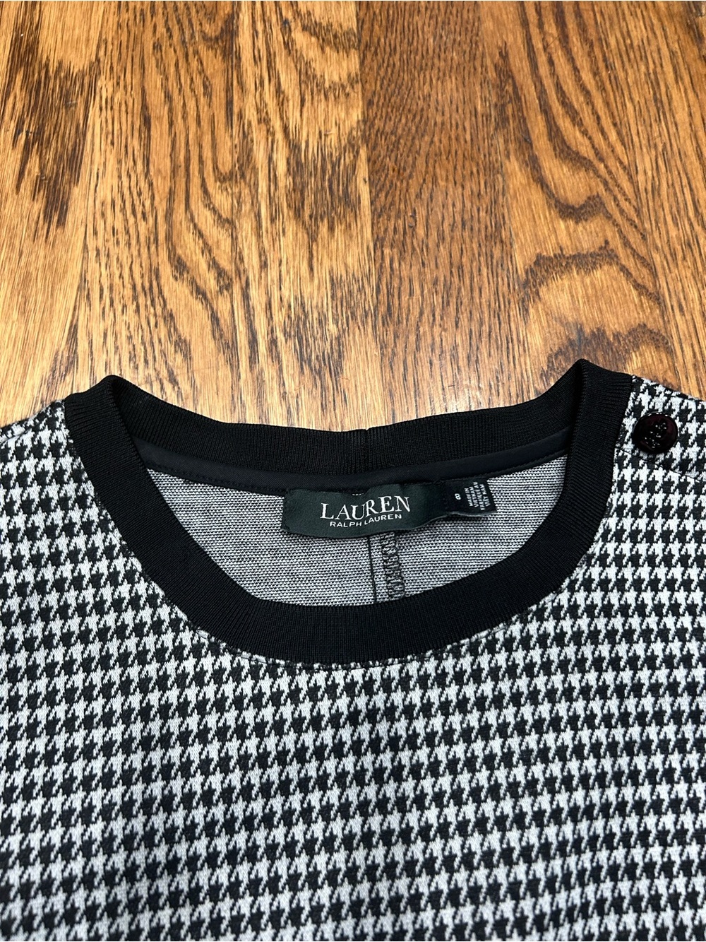 Lauren Ralph Lauren Houndstooth Dress Size 8 | Alabama Game Day Inspired - Picture 6 of 8
